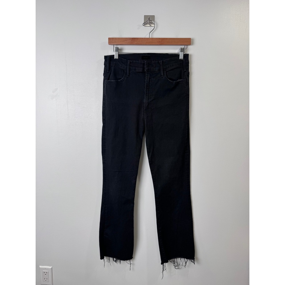 Mother Women Black Jeans The Hustler Ankle Fray Not Guilty 29